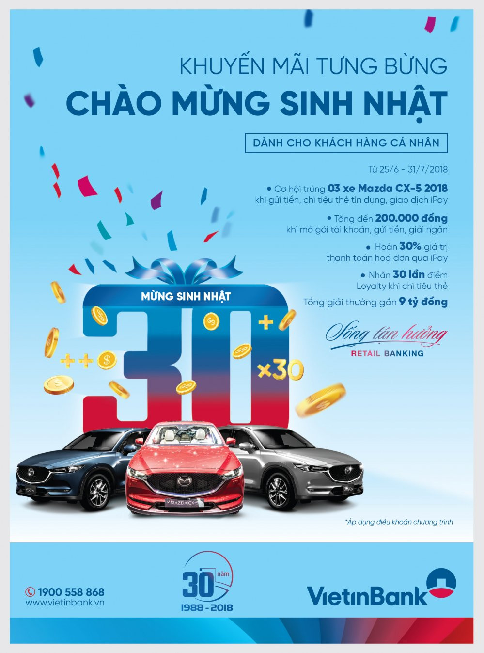 Poster Khuyen mai tung bung - Chao mung sinh nhat (1)