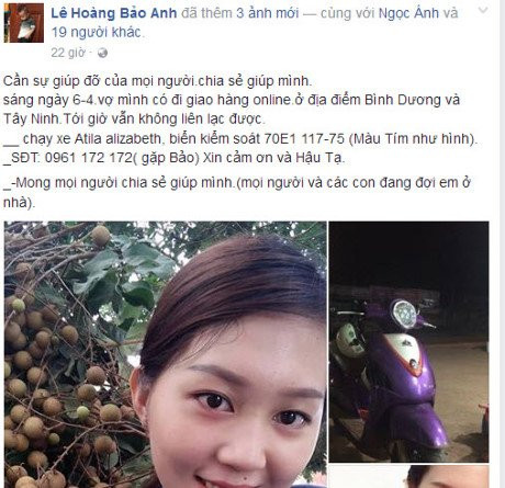 Hinh anh Co gai mat tich bi an nhieu ngay khi di giao my pham do lac duong?