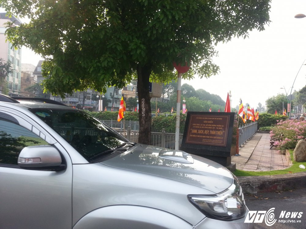 Hinh anh Bien bao, den tin hieu giao thong “nup” bong cay, tai xe keu troi 4