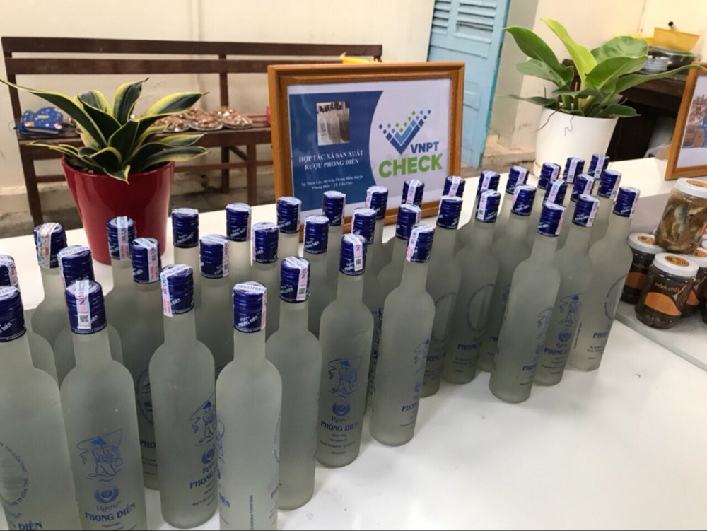 San pham NN su dung tem truy xuat VNPT Check tai Can Tho