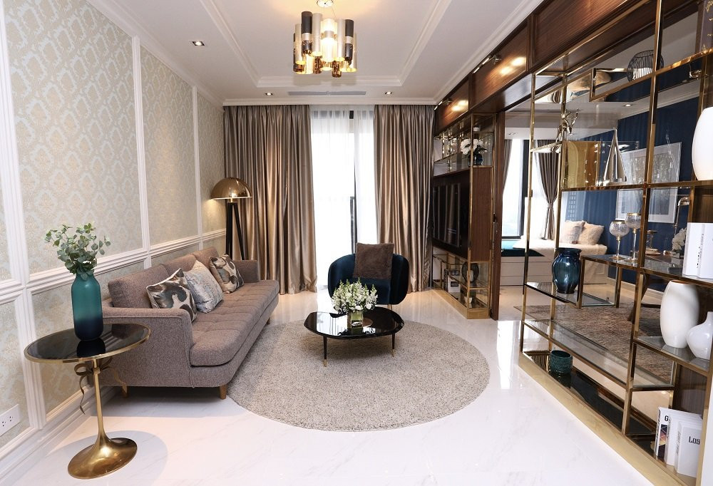 Phong khach nha mau The Grand Mnahattan 3