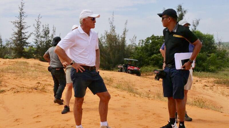 Ong Greg Norman khao sat du an tai Phan thiet 5