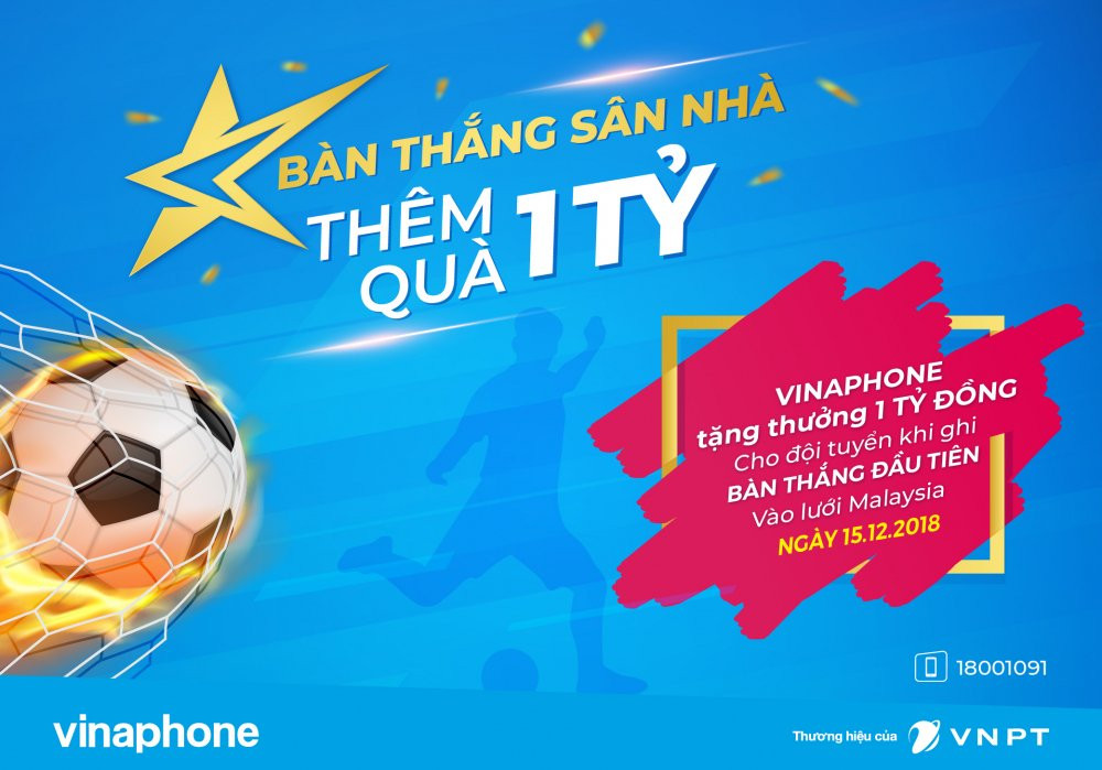 VinaPhone tiep tuc tang thuong cho doi tuyen trong tran CK AFF Cup 15.12