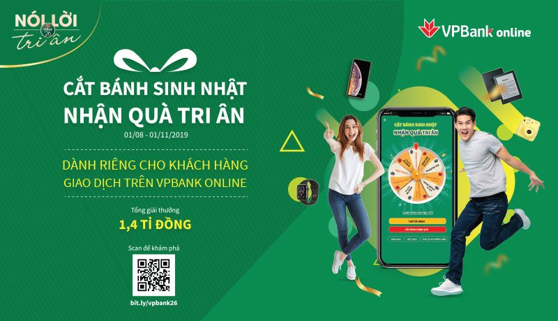 VPBank trien khai chuong trinh khuyen mai 'Cat banh sinh nhat – Nhan qua tri an' hinh anh 1
