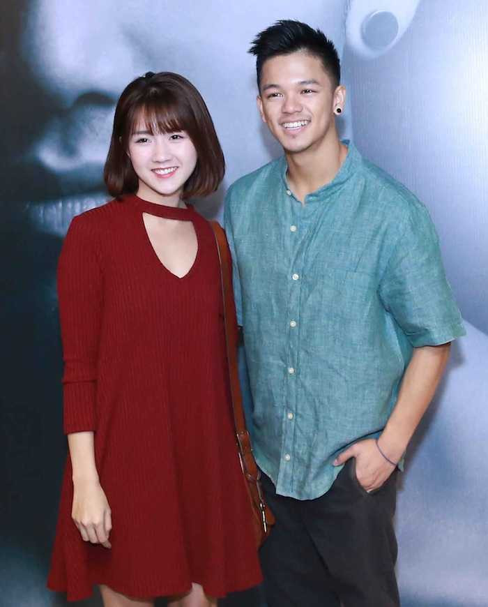 Trong Hieu va Kieu Trinh _nu dien vien trong MV Say Ah