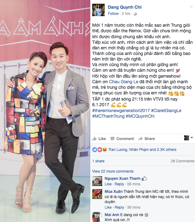 Facebook MC Quynh Chi