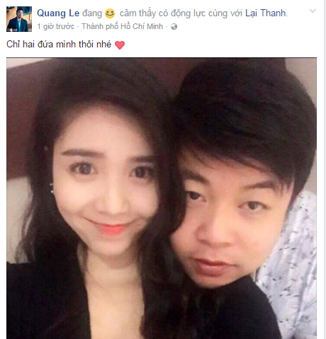 Quang Le sap lay vo - Quang Lê sắp lấy vợ hotgirl kém 11 tuổi