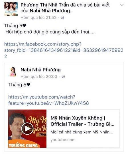 Hinh anh Nha Phuong len tieng ve tin don cuoi Truong Giang vao thang 5 6