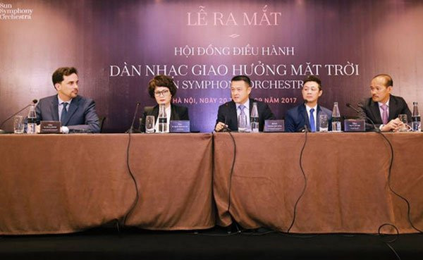 Lễ ra mắt Hội đồng điều hành Dàn nhạc giao hưởng Mặt Trời vào ngày 20/9.