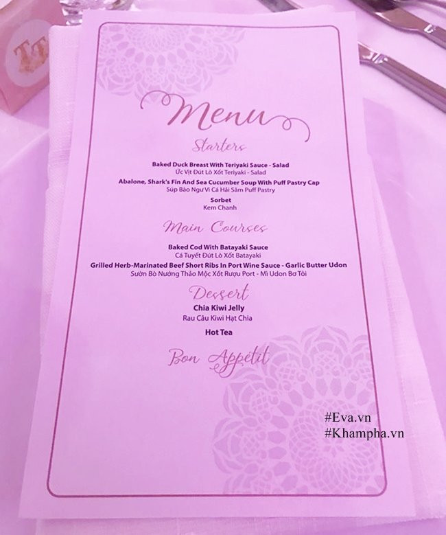 thuc don co cuoi hoa hau thu thao sang trong voi nhieu mon dat tien - 2