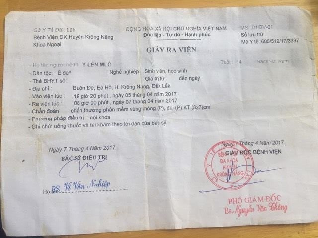 Hinh anh Nghi trom xe, be trai hoc lop 7 nghi bi cong an xa danh nhap vien