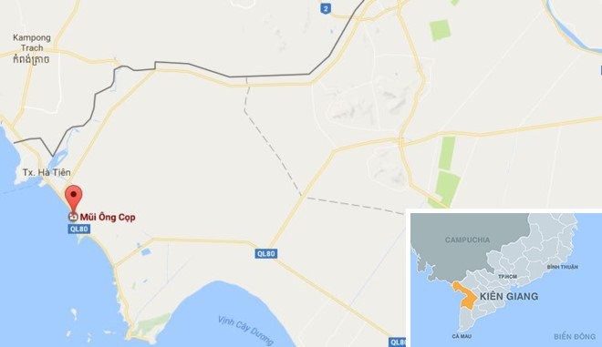 Phat hien chat tay rua o khu vuc ca chet ven bien Kien Giang hinh anh 2