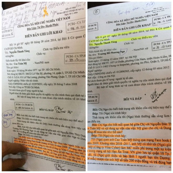 Ban ghi loi khai cua hoa hau Phuong Nga va Cao Toan My giong nhau hinh anh 1