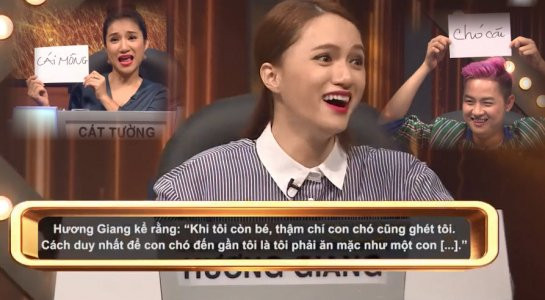 Hinh anh Cac cau tra loi cuc bua trong gameshow Huong Giang xuc pham NS Trung Dan