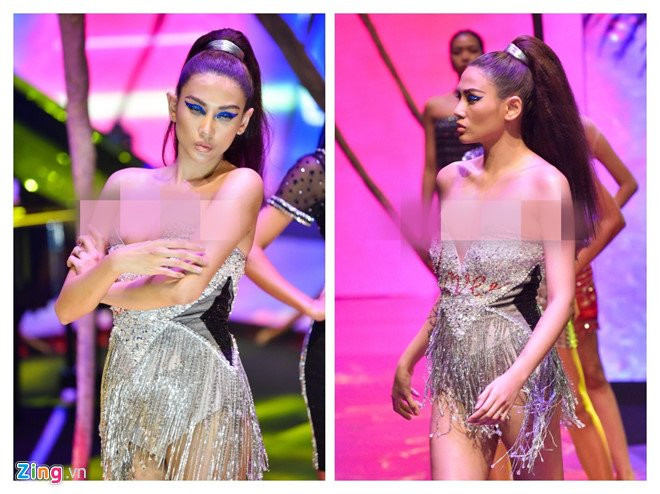 Vo Hoang Yen gap su co trang phuc, lo nguc khi trinh dien hinh anh 2