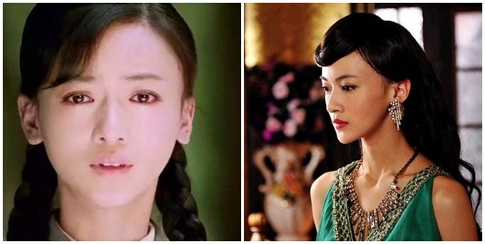 Phần cằm của Ngô Cẩn Ngôn biến dạng theo thời gian