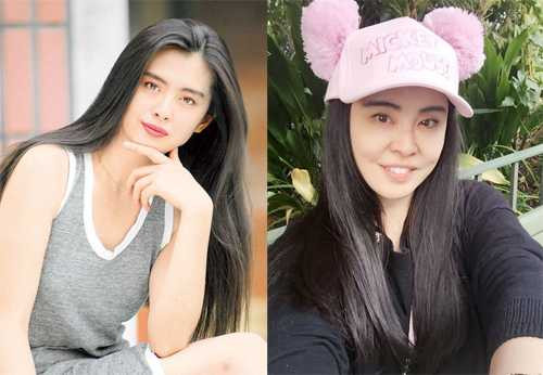 Vương Tổ Hiền gây ấn tượng bởi khí chất trang nhã, cổ điển. Cô vắng bóng làng giải trí từ đầu những năm 2000. Nhiều năm qua, diễn viên định cư ở Canada và ít khi xuất hiện.