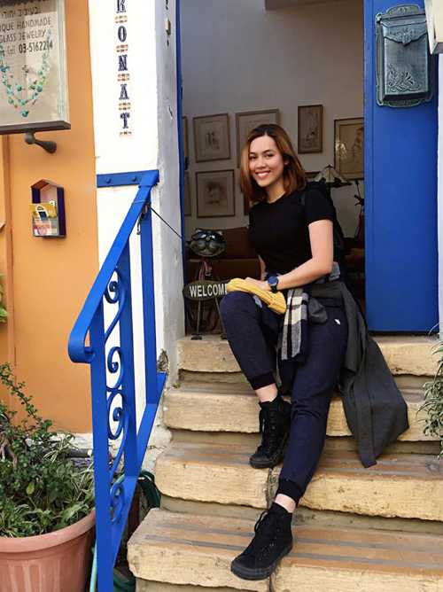 Sau khi tham dự Hoa hậu Thế giới 2012, cô từ bỏ showbiz để sang Mỹ theo học cử nhân Nghệ thuật, chuyên ngành Sản xuất phim tại New York Film Academy, Los Angeles. Trong một bài phỏng vấn, Hoàng My cho biết sẽ sống chết để theo đuổi điện ảnh. Thời gian học ở Mỹ, cô thỉnh thoảng về Việt Nam và giữ vai trò đồng sản xuất bộ phim 