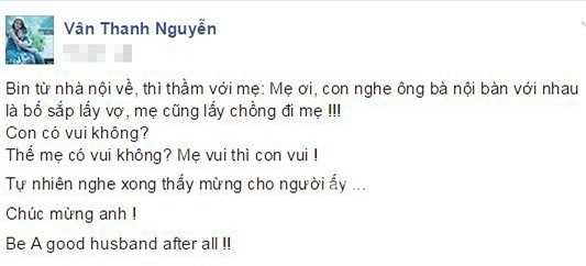 Vân Hugo phản ứng bất ngờ khi biết tin chồng cũ lấy vợ - 1