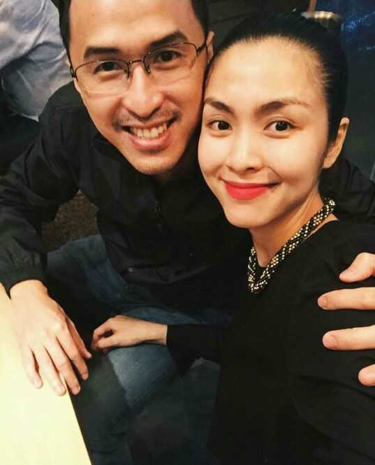 Vo chong Tang Thanh Ha dua con trai di nghi mat hinh anh 7