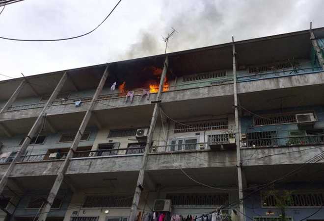 Chay lon chung cu o Sai Gon, nhieu nguoi thao chay hinh anh 1