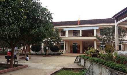 Trường Tiểu học Diễn Lãm nơi xảy ra sự việc.