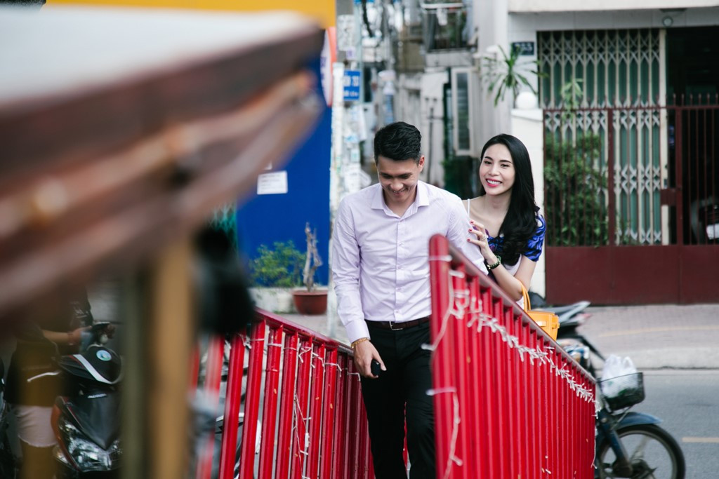 Cong Vinh, Thuy Tien ghi hinh cho kenh truyen hinh nuoc ngoai hinh anh 2