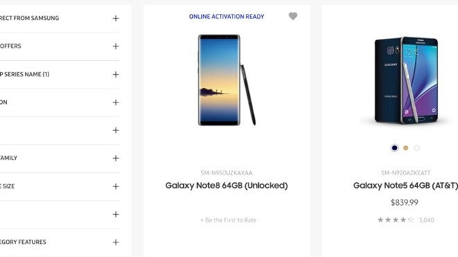 Galaxy Note 8 bat ngo xuat hien tren website cua Samsung hinh anh 1