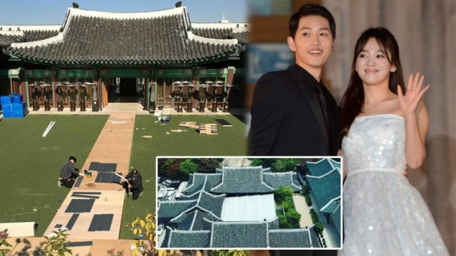 Dam cuoi Song Hye Kyo - Song Joong Ki: Le duong don so, phu kin hinh anh 1