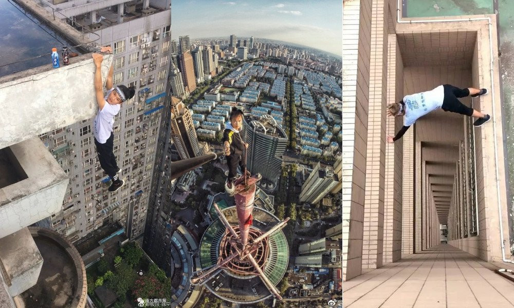 Truoc khi chet, dien vien Trung Quoc tung thach thuc do cao 1.000 m hinh anh 4