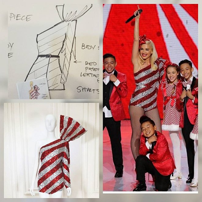 Ca si Gwen Stefani dien trang phuc cua NTK Cong Tri hinh anh 1