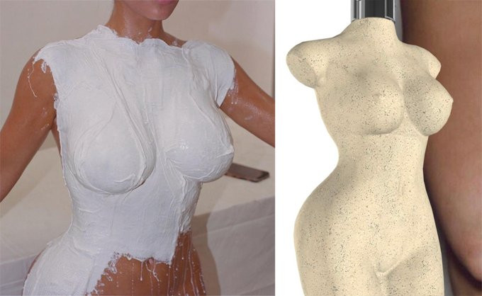 Chai nước hoa mới có hình dạng giống cơ thể Kim.