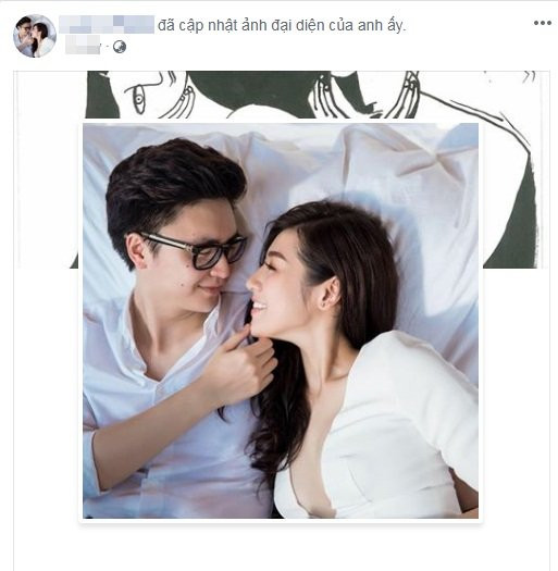 Vị hôn phu của Tú Anh thay đổi ảnh đại diện của cả hai vô cùng tình tứ.