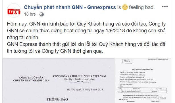 No 5 ty dong tien thu ho, cong ty giao hang tuyen bo dung hoat dong hinh anh 1