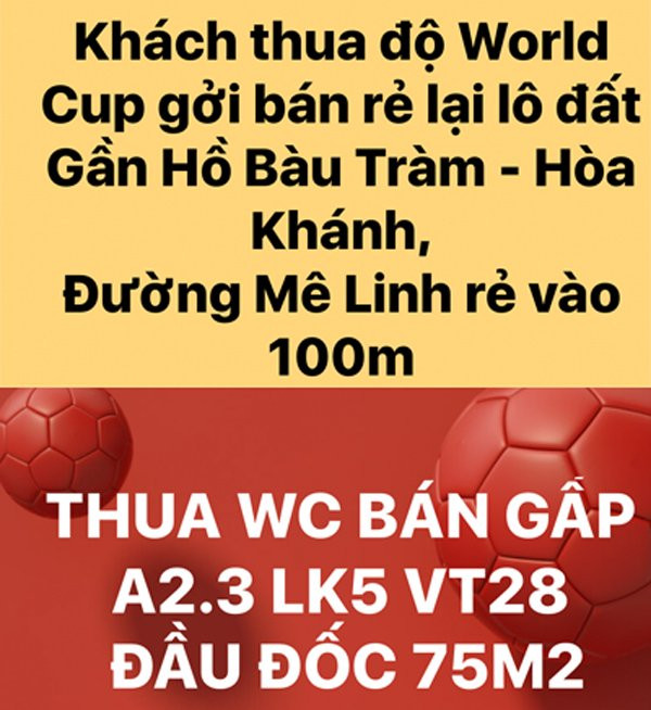 Rao bán nhà vì thua độ World Cup: Hàng rẻ bất ngờ, thật khó tin