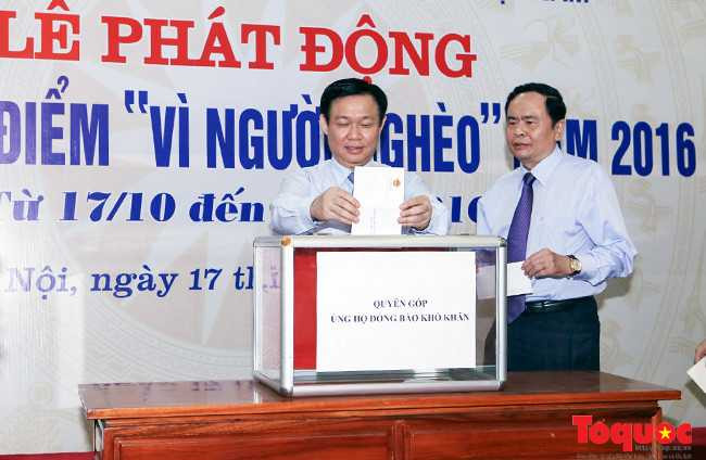 Hơn 348 tỷ đồng trong lễ phát động Vì người nghèo 2016 - ảnh 4