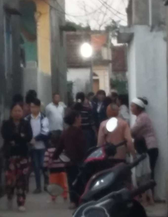 Vụ việc thương tâm khiến người dân thôn Bái Dương bàng hoàng.