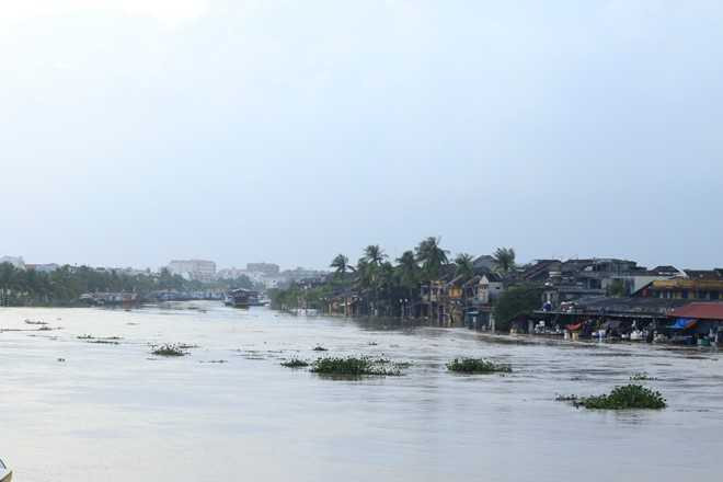 Lu ve, du khach cheo thuyen tren pho o Hoi An hinh anh 1