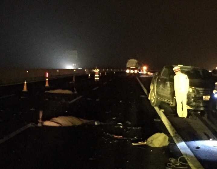 Hiện trường vụ tai nạn khiến hai người tử vong