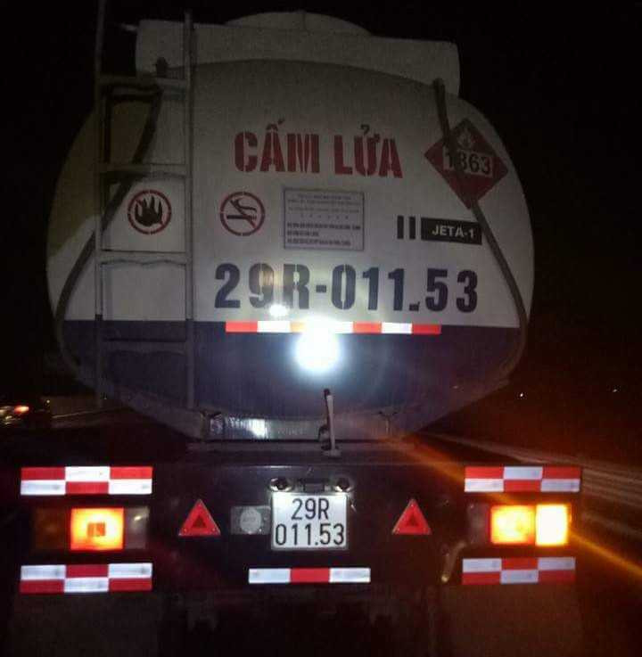 Chiếc xe bồn gây ra tai nạn