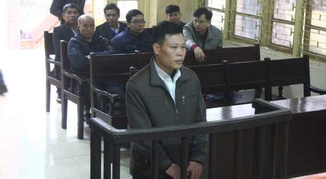 Bị cáo Vinh tại phiên toà - Ảnh: Hoàng Dũng