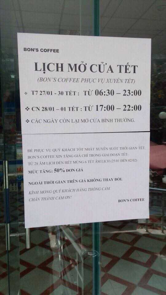 Nha hang, quan ca phe tang gia 50%, duoi khong het khach hinh anh 1