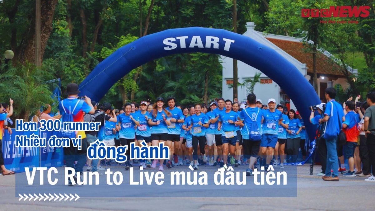 Hơn 300 runner tham gia giải chạy 'VTC Run to Live' mùa đầu tiên