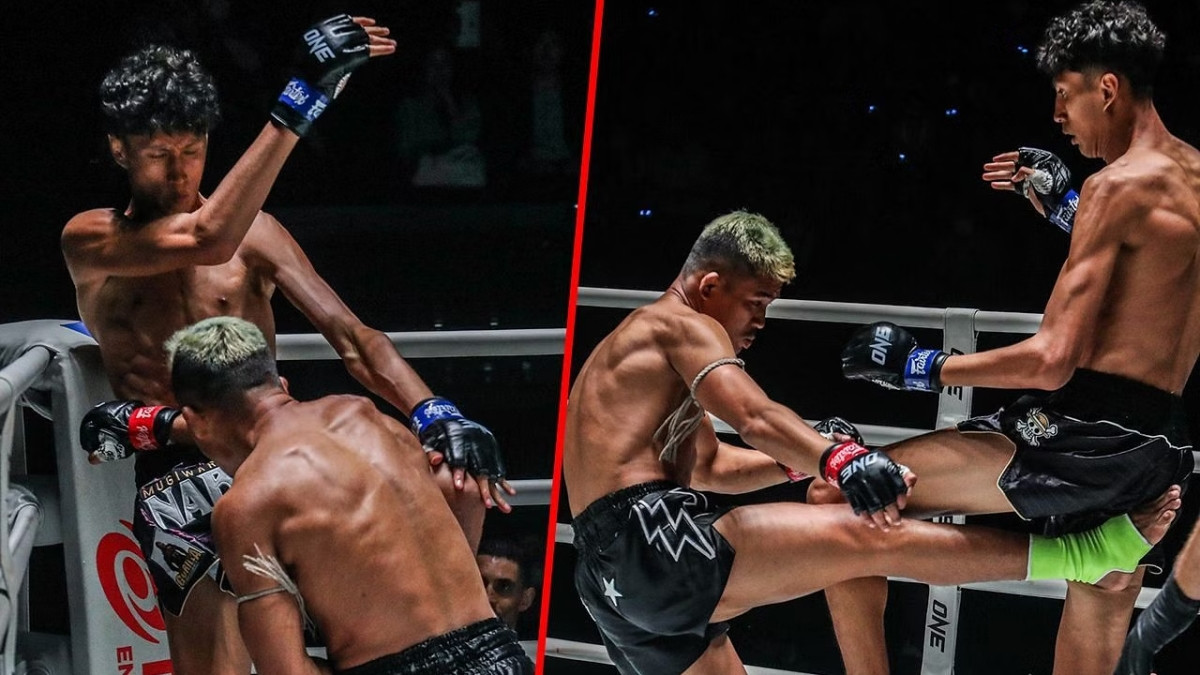 Xem 'Thần cước' Muay Thái đấm gục nhà vô địch thế giới cao gần 2 mét