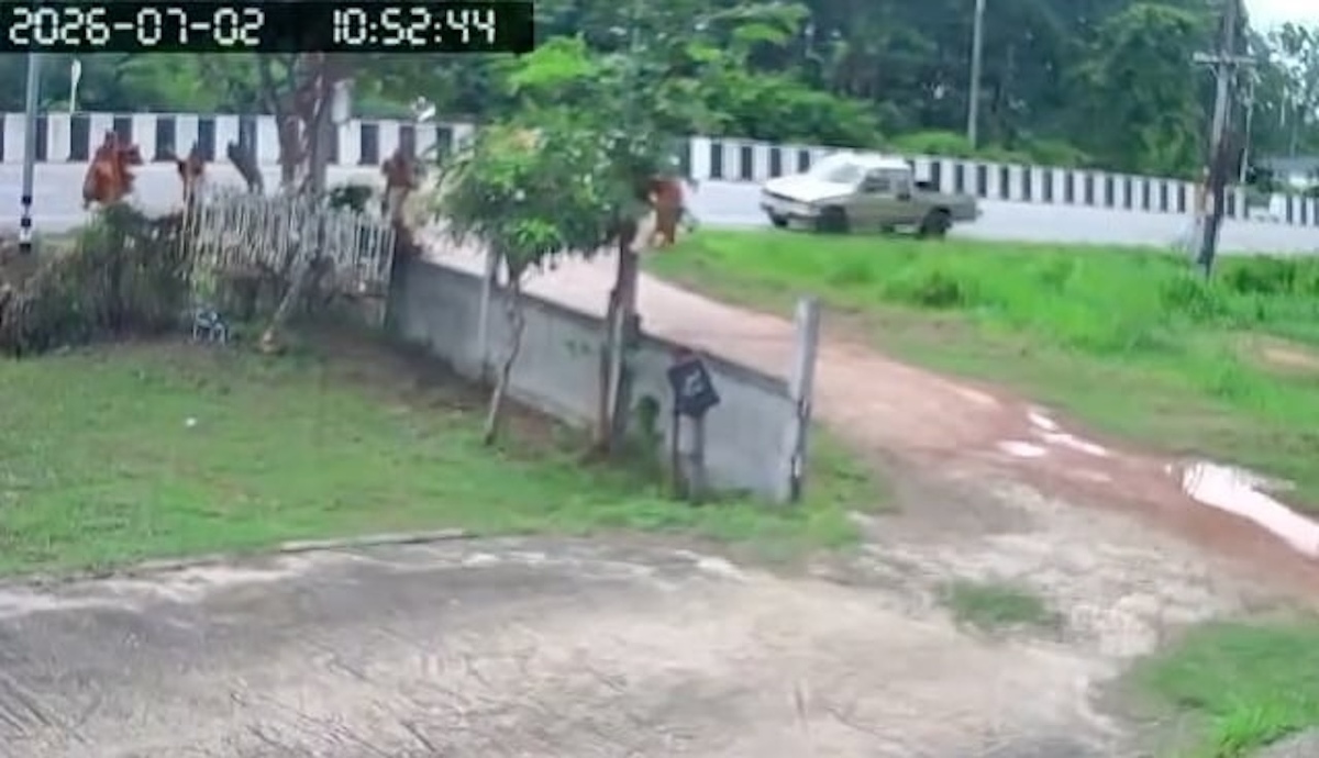 Video khoảnh khắc bé trai 11 tuổi lao xe vào đoàn nhà sư Thái Lan, 8 người chết