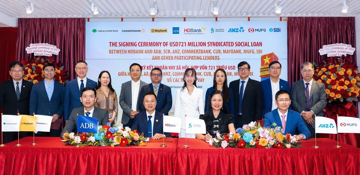 HDBank lập kỷ lục với khoản vay xã hội hợp vốn quốc tế lớn nhất tại Việt Nam