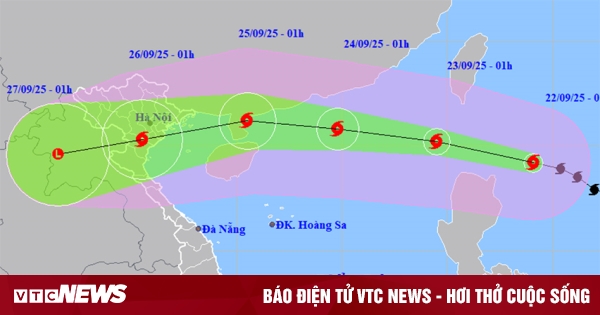 Siêu bão Ragasa đạt cấp cực đại 17 khi vào Biển Đông gây sóng cao trên 10m