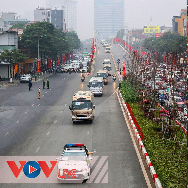 Phân luồng giao thông phục vụ Đại hội XIII của Đảng