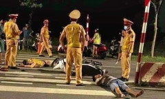 Vĩnh Phúc: Thanh niên trốn đo nồng độ cồn, lao thẳng vào CSGT