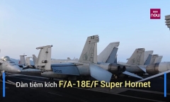 Video: Tận mắt ngắm dàn máy bay khủng trên USS Carl Vinson